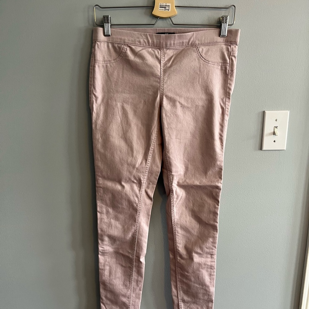 H&M powder pink jeggings